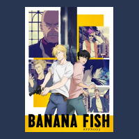 Banana Fish Poster Blue Men Denim Jacket | Artistshot