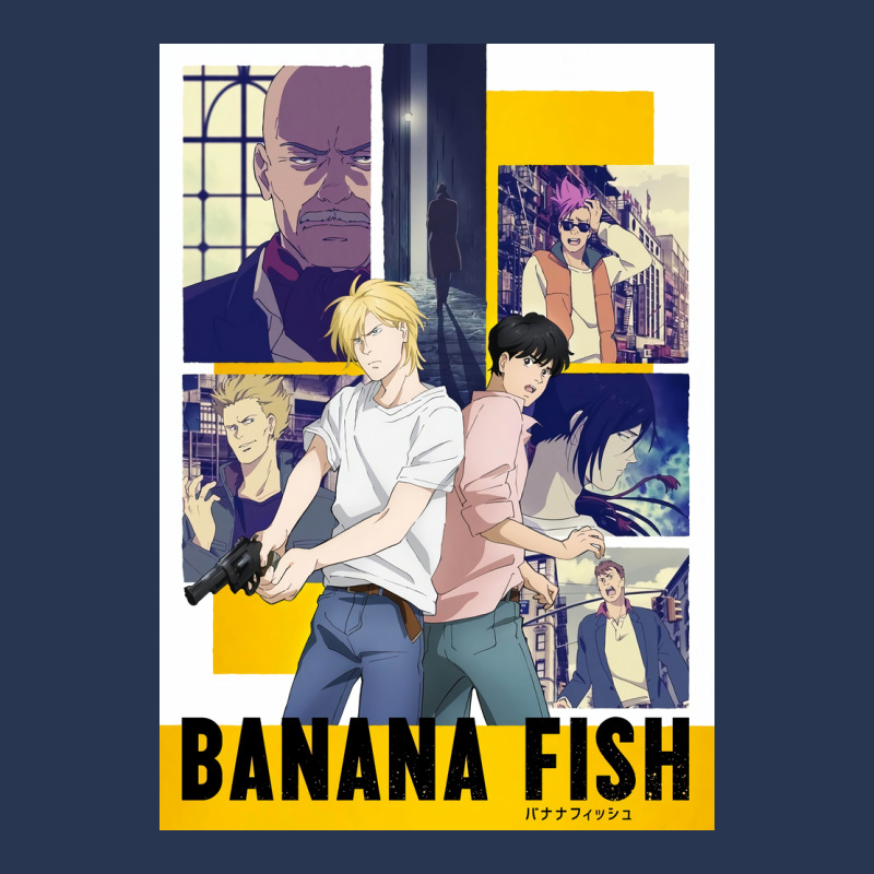 Banana Fish Poster Blue Men Denim Jacket by woelkelytjeb | Artistshot