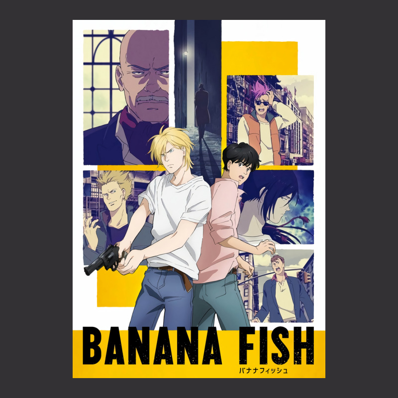 Banana Fish Poster Blue Vintage Short by woelkelytjeb | Artistshot