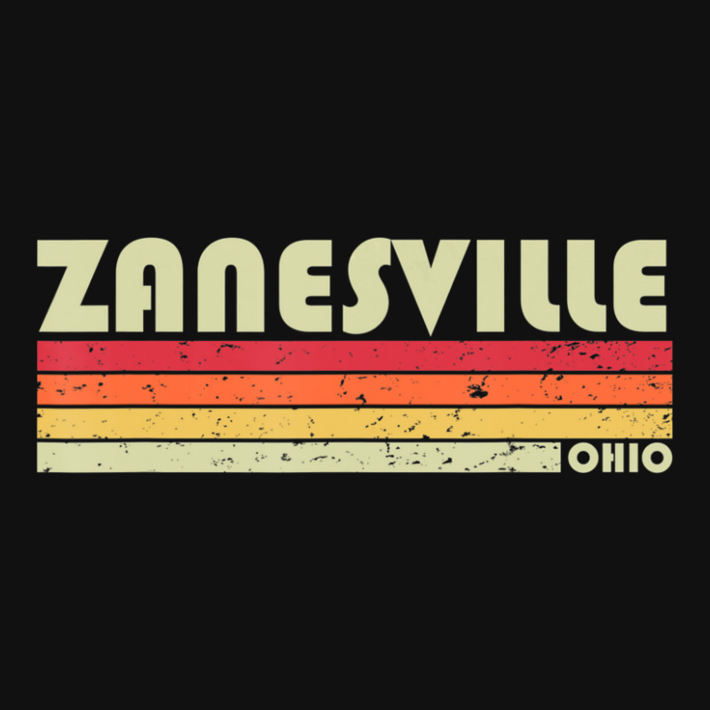 Zanesville Oh Ohio City Home Roots Retro 70s 80s Metal Print Vertical | Artistshot