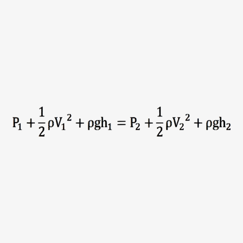 Bernoulli S Principle Equation Ladies Fitted T-Shirt by Davidartist | Artistshot