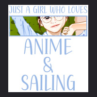 Just A Girl Who Loves Anime And Sailing Poster Love Unisex Sherpa-lined Denim Jacket | Artistshot