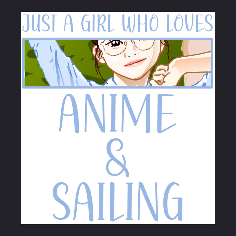 Just A Girl Who Loves Anime And Sailing Poster Love Unisex Sherpa-Lined Denim Jacket by woelkelytjeb | Artistshot