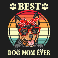 Dog Mom Gifts T  Shirt Funny Best Australian Kelpie Dog Mom For Dog Lo Classic T-shirt | Artistshot