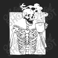 Skeleton Drink Coffee Halloween 3/4 Sleeve Shirt | Artistshot