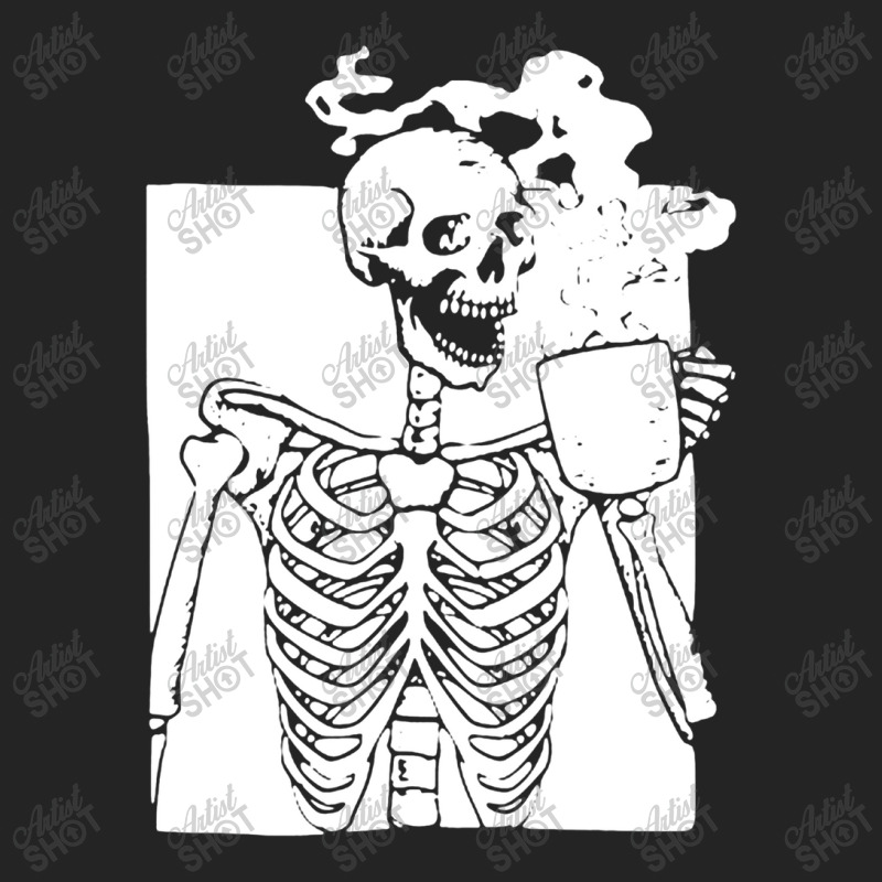 Skeleton Drink Coffee Halloween 3/4 Sleeve Shirt | Artistshot