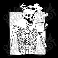 Skeleton Drink Coffee Halloween Zipper Hoodie | Artistshot