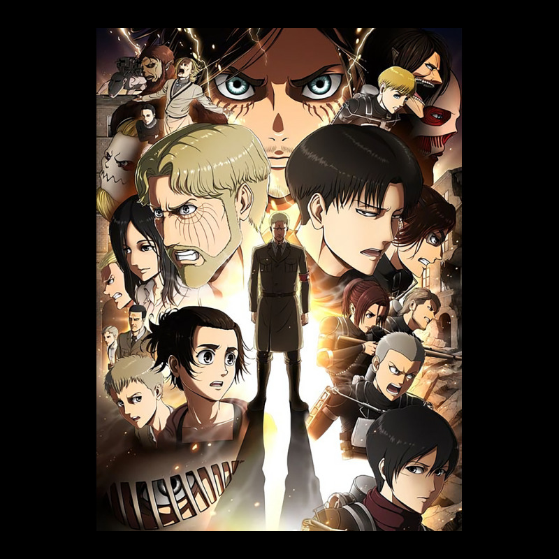 Snk Season 4 Poster Love Cropped Hoodie by doinogloepyp | Artistshot