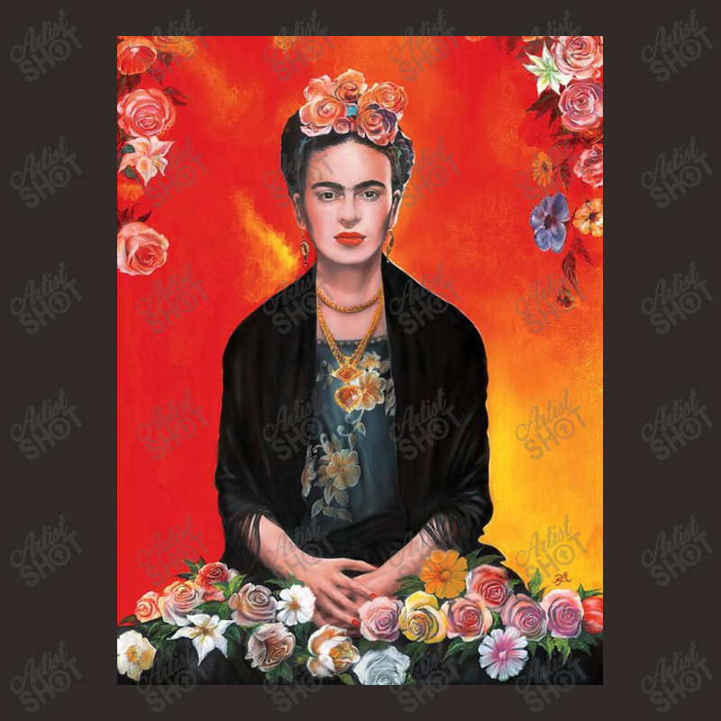 Frida Kahlo Painting Flower Racerback Tank by kathryndefra | Artistshot