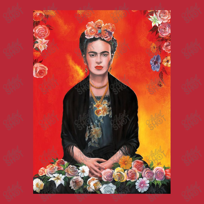 Frida Kahlo Painting Flower Women's V-Neck T-Shirt by kathryndefra | Artistshot