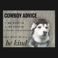 Cowboy Advice Dog Classic Tshirt Blue Nature Flannel Shirt | Artistshot