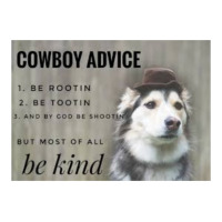 Cowboy Advice Dog Classic Tshirt Blue Nature Men's T-shirt Pajama Set | Artistshot