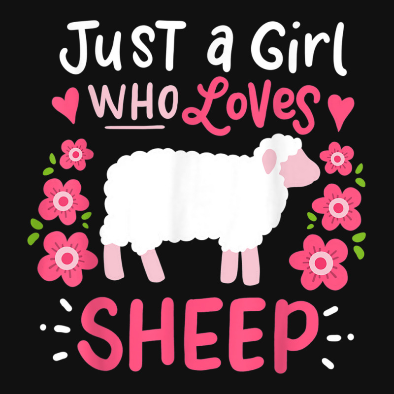 Sheep Just A Girl Who Loves Sheep Gift For Sheep Lovers Metal Print ...