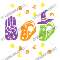 Boo Hands American Sign Language Pride Asl Halloween Crewneck Sweatshirt | Artistshot