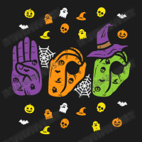 Boo Hands American Sign Language Pride Asl Halloween Hoodie & Jogger Set | Artistshot