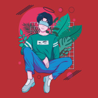 Chilling Anime Boy Tshirt Classique Green T-shirt | Artistshot