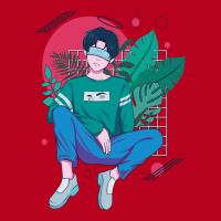 Chilling Anime Boy Tshirt Classique Green Classic T-shirt | Artistshot