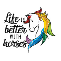 Life Is Better With Horses Equestrian Gift For Women Girls   Nature Gi Crop Top | Artistshot