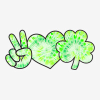 Green Tie Dye Shamrock Peace Love Luck St Patricks Day 2021 Classic T-shirt | Artistshot