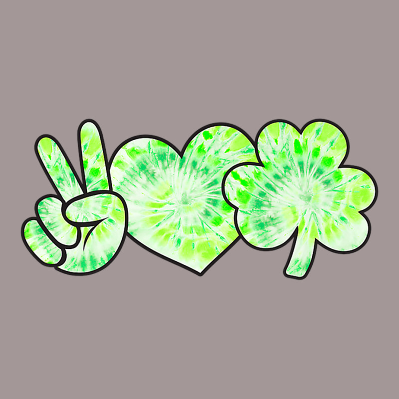 Green Tie Dye Shamrock Peace Love Luck St Patricks Day 2021 Vintage Short | Artistshot