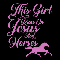 Jesus T  Shirt This Girl Runs On Jesus And Horses Print Christian Gift Men's 3/4 Sleeve Pajama Set | Artistshot