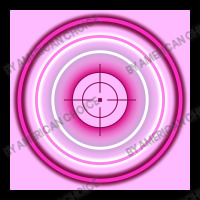 Bright Pink Neon Circles Shooting Gun Target Background Youth Jogger | Artistshot