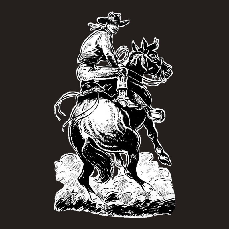 Cowboy Riding Horse Classic Tshirt Stars Tank Top by blumenrubanq | Artistshot