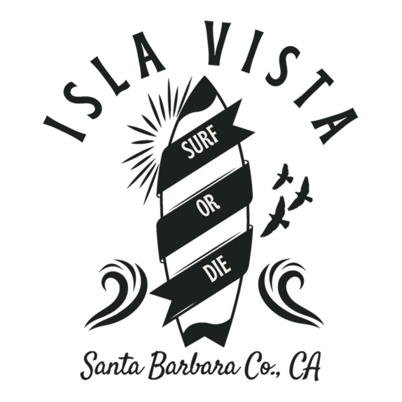 Planche De Surf Rétro Isla Vista Santa Barbara Co. California   Noir Crop Top by akangapiyose9 | Artistshot