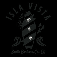 Planche De Surf Rétro Isla Vista Santa Barbara Co. California   Noir Legging | Artistshot