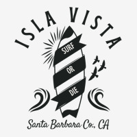 Planche De Surf Rétro Isla Vista Santa Barbara Co. California   Noir Scorecard Crop Tee | Artistshot