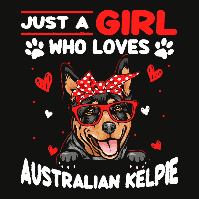 Just A Girl Who Loves Dogs T  Shirt Vintage Just A Girl Who Love Austr Scorecard Crop Tee by werner05518 | Artistshot