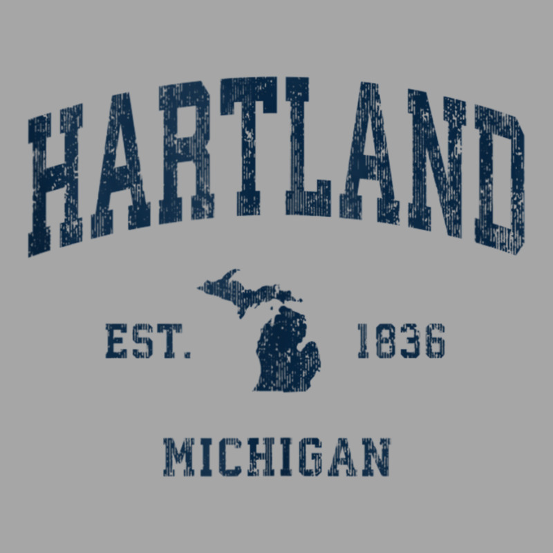 Hartland Michigan Mi Vintage Athletic Navy Sports Design Tank Top Toddler Sweatshirt by kleebbi | Artistshot