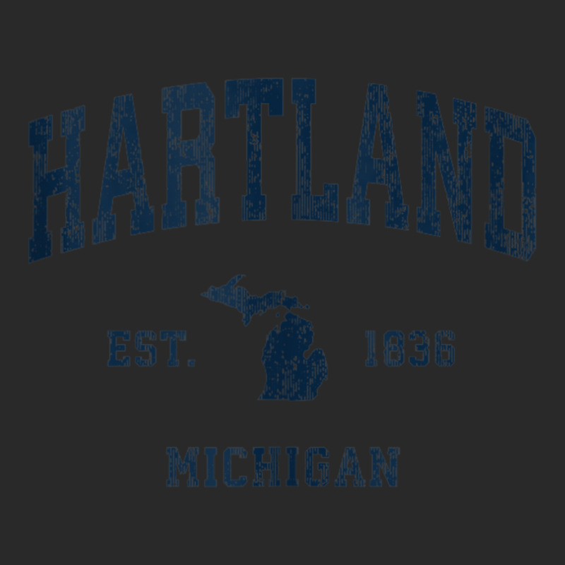 Hartland Michigan Mi Vintage Athletic Navy Sports Design Tank Top Printed hat by kleebbi | Artistshot