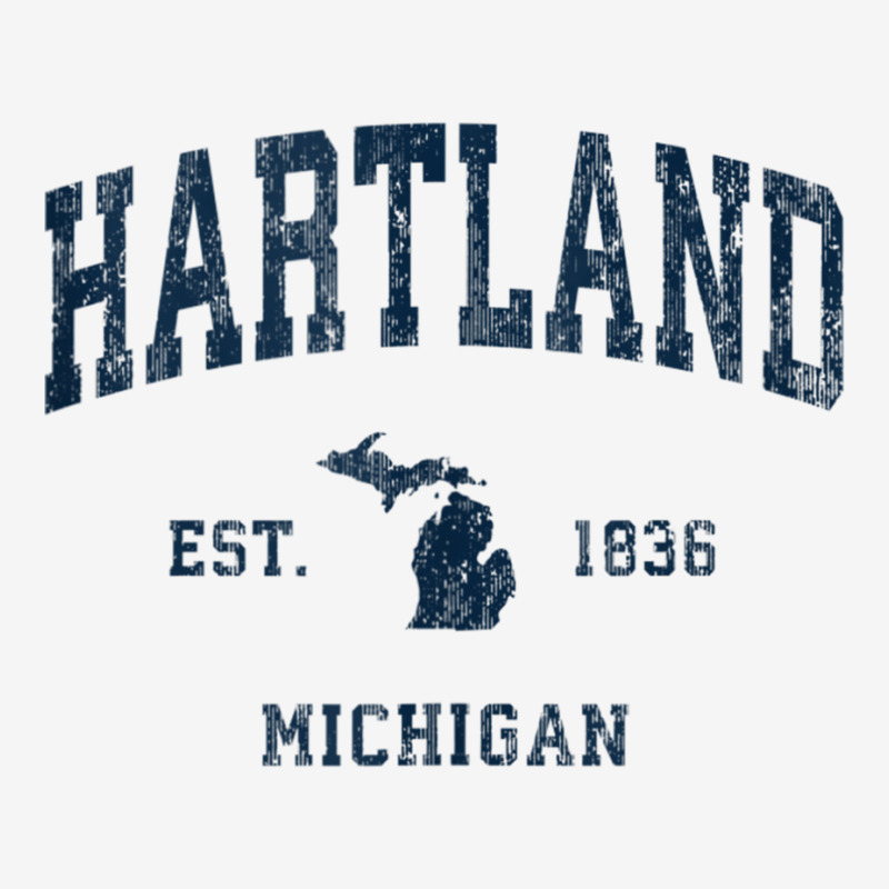 Hartland Michigan Mi Vintage Athletic Navy Sports Design Tank Top Youth 3/4 Sleeve by kleebbi | Artistshot