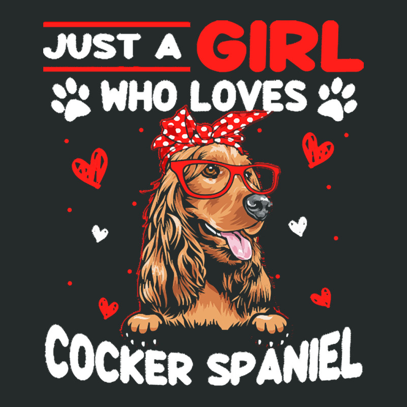 Just A Girl Who Loves Dogs T  Shirt Vintage Just A Girl Who Love Cocke Women's Triblend Scoop T-shirt by werner05518 | Artistshot