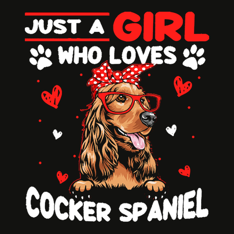 Just A Girl Who Loves Dogs T  Shirt Vintage Just A Girl Who Love Cocke Scorecard Crop Tee by werner05518 | Artistshot