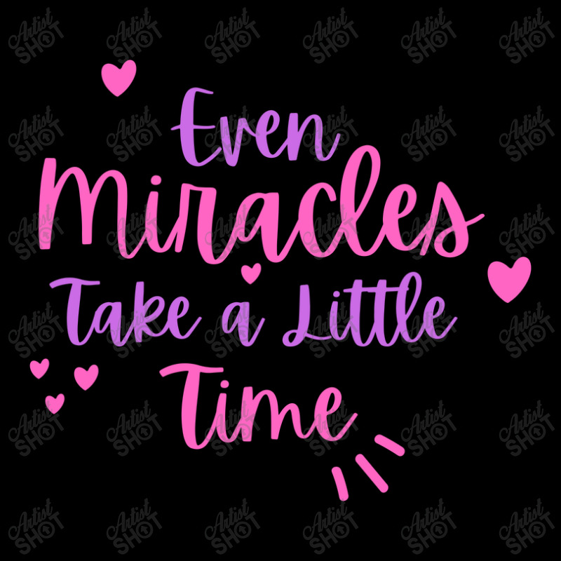 Even Miracles Take A Little Time Quotes Typography Cropped Sweater by CUSER3575 | Artistshot