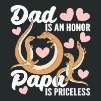 Fathers Day Sayings T  Shirt Being Dad Is An Honor Being Papa Is Price Women's Triblend Scoop T-shirt | Artistshot