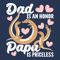 Fathers Day Sayings T  Shirt Being Dad Is An Honor Being Papa Is Price Ladies Denim Jacket | Artistshot