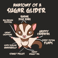 Trending Anatomy Of A Sugar Glider Possum Ladies Fitted T-shirt | Artistshot