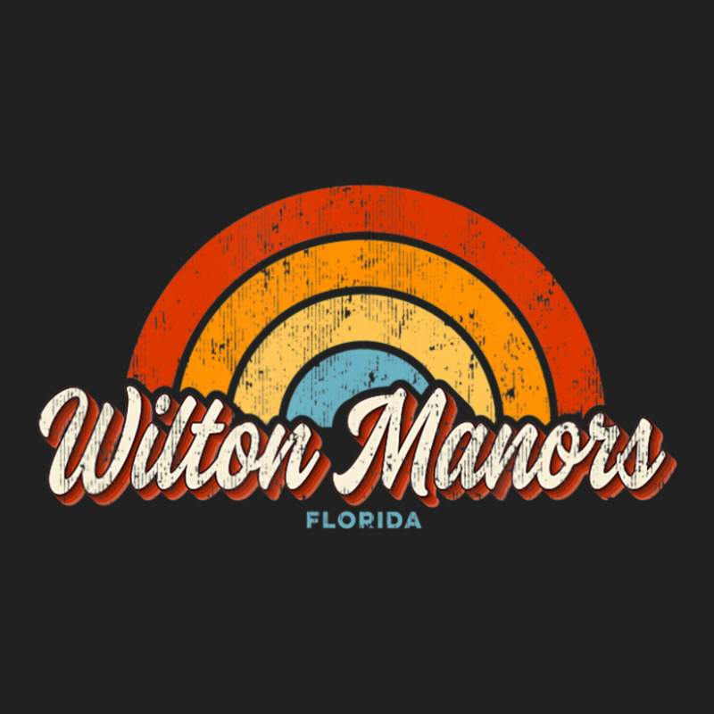 Hot Trend Wilton Manors Florida Fl Vintage Rainbow Retro 70s Ladies Polo Shirt by michaelyounger19 | Artistshot