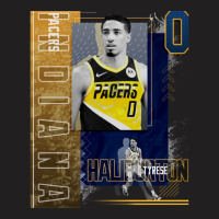 Tyrese Haliburton Basketball Paper Poster Pacers 2 T-shirt | Artistshot