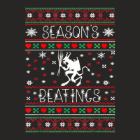 Seasons Beatings Krampus Christmas Demon Goth Holiday T Shirt Ladies Fitted T-shirt | Artistshot