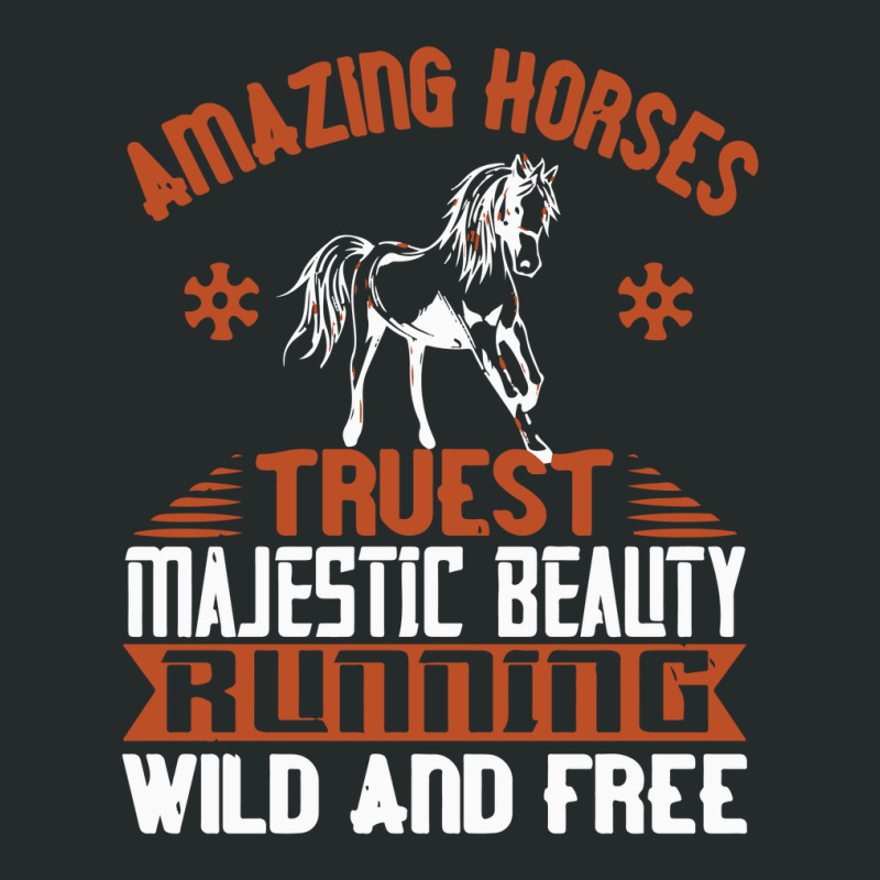 Amazing Horses Truest Majestic Beauty Running Wild And Free Women's Triblend Scoop T-shirt by solih4t | Artistshot