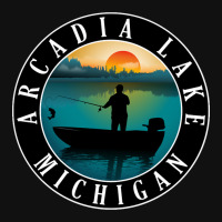 Trending Arcadia Lake Fishing Michigan Sunset Graphic Youth T-shirt | Artistshot