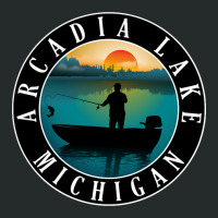 Trending Arcadia Lake Fishing Michigan Sunset Women's Triblend Scoop T-shirt | Artistshot