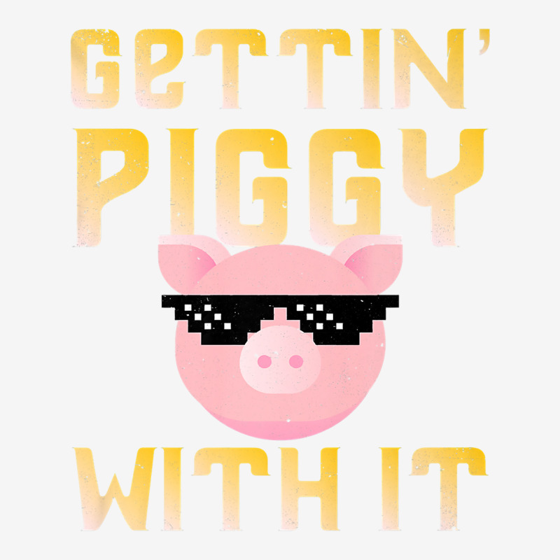 Gettin  Piggy With It  Funny Pig Lover Holiday Stocking | Artistshot