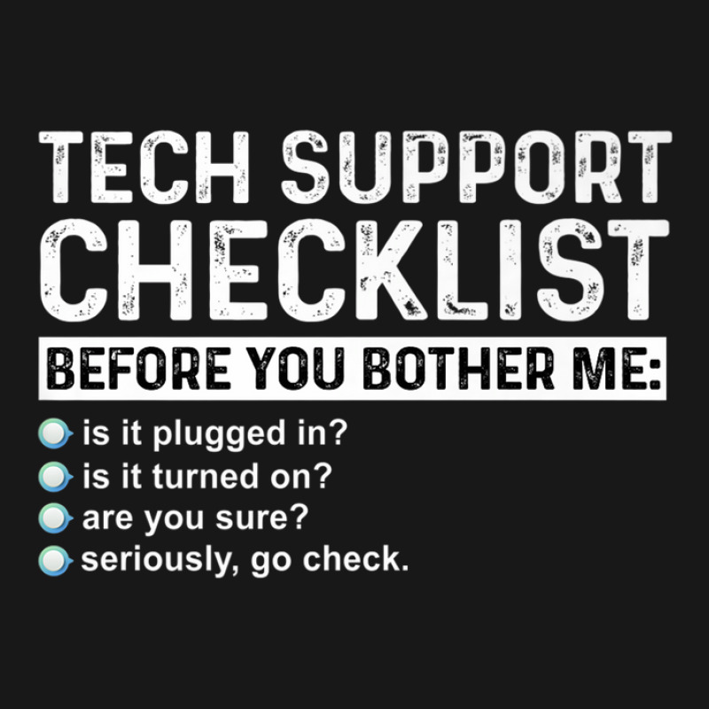 Tech Technical Support Checklist Programmer All Things Geek Flannel Shirt | Artistshot