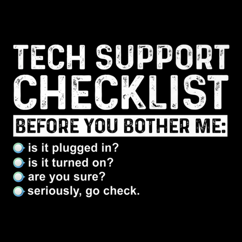 Tech Technical Support Checklist Programmer All Things Geek Unisex Jogger | Artistshot