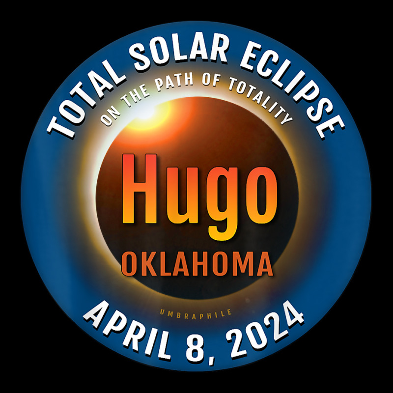 Hugo Oklahoma Ok Total Solar Eclipse 2024  3  T Shirt Adjustable Cap by dorman | Artistshot